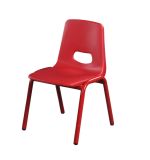 Multi-Purpose Red Shell Kids Plastic Chair