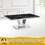 Square Marble Stainless Steel Coffee Table