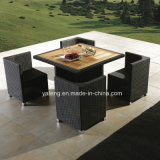 Aluminum Frame with Teak Set with Chair Leisure Outdoor Furniture Dining Set (YT233)