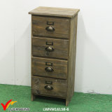 4 Drawers Cottage Style Antique Wood Storage Cabinet