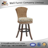 Well Furnir T-070 Tropical-Inspired Style Floral Print Fabric Seat Breeze Swivel Bar Stool