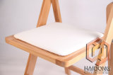 Natural Color Solid Wooden Folding Wedding Chair
