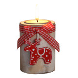 Wooden Candle Holder for Christmas Decoration Natural Color in Stock