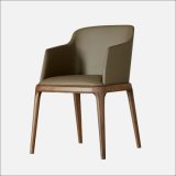 (SD1014) Modern Hotel Furniture Wood Leather Upholstery Restaurant Dining Chair