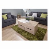 Wood Modern Particle Board 2 Drawer Lift up Coffee Table