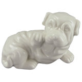 Animal Shaped Ceramic Craft, Lovely Dog with White Glaze