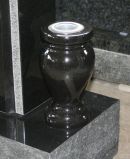 Shanxi Black Granite Vases for Tombstones a Competition Prices