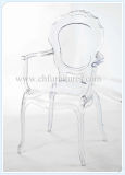 Elegant Transparent PC Chair / Plastic Chair with Arm for Home (YC-P31)