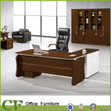 Economical Panel Wood Office Executive Table with Side Cabinet