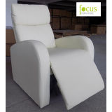 Hot Sale White Folding Recliner Sofa PU Massage Chair (FS-3007)