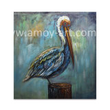 Wholesale Handmade Egret Oil Painting on Canvas for Wall Decor