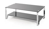 Cheap Glass Top Stainless Steel Tea Table (OWC15)
