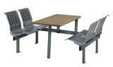 Fast Food Table with Chair, Dining Restaurant Table with 4 Seats (YA-116)