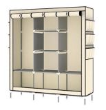 Home Storage and Organizer Non-Woven Iron Tubes Large Capacity Assemble
