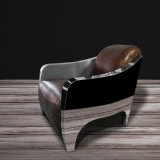 New Design Leather Stainless Steel Chair