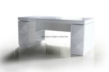 Post-Modern White High Glossy Paint Computer Desk (LS-206)