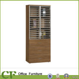 Full Height Office Storage Filing Cabinet with 2 Glass Doors