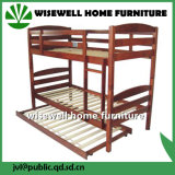 Pine Wood Bunk Bed with Underbed (WJZ-B721)