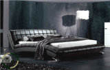 Modern Wood Furniture Designs Soft Imitation Leather Bed