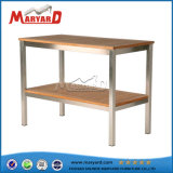 Solid Wood Top Double Tea Table Design