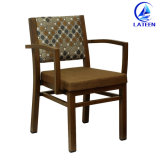 China Furniture Aluminum Frame Durable Wood Imitate Dining Chair (LT-W25)