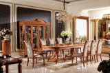 0062-1 Italian Solid Wood Luxury Antique Long Dining Table Set Furniture