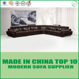 Modern Living Room Leather Sofa with Adjustable Headrest