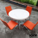White Solid Surface Round Furniture Dining Table