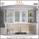 Popular and Simple White PVC Kitchen Cabinet