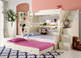 Korean Style Solid Wood Bunk Bed for Children Bedroom Furniture (9001)