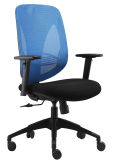 High Mesh Back Cushion Fabric Office Chair Swivel Computer Nylon High Base Chair (LDG-825A)