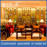 Classic Design Stainless Steel Bronze Display Shelf for Exhibition