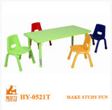 Modern Rectangular Adjustable Table and Chair for Kindergarten School Children