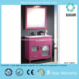 Lovely Pink Home Hotel PVC Board Bathroom Cabinet (BLS-16068)
