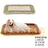 Thick Suede Fabric W/Crocodile Pattern and Soft Plush Pet Bed Yf91218