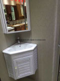 9068W Bathroom Furniture, Sanitary Ware, Cheap Wall Hung Corner PVC Bathroom Cabinet