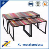 Painted Furniture Tempered Glass Coffee Table