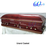High Gloss Golden Trim Wholesale Coffin and Casket