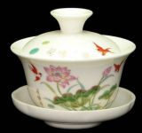 Chinese Porcelain Tea Bowl with Fitted Cover Sj-100