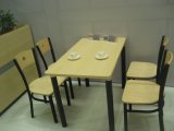 Cheap 4 People Use Wooden Dining Table and Chairs