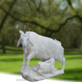 Great Marble Goat Statue Sculture, Animal Sculpture