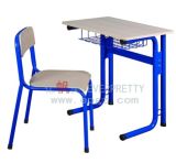 School Furniture Wooden Student Single Desk and Chair