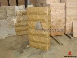 Beige Sandstone Mushroom / Natural Split Corner Stone for Wall Cladding