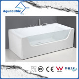 ABS Rectangle Whirlpool Massage Bathtub in White (AB0829)