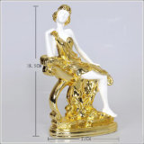 Resin Plated Beautiful Girl Crafts for Home Decoration (CN0082)