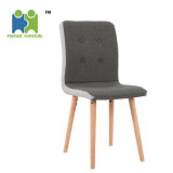 Blue Fabric Beech Wood Leg Leisure Chair for Home with Nails (Mosey)