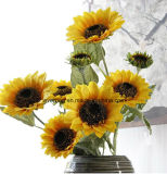 Low MOQ Flower Artificial High Quanlity Artificial Sunflower for Wedding Decoration