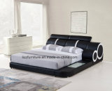 European Style Modern Bedroom Leather Bed