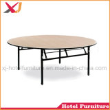 Fireproof Board Wooden Folding Banquet Round Table for Sale