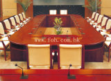 20~30 Person Large Wooden Conference Table Boardroom Meeting Table Classic Furniture (FOHSC-8015)